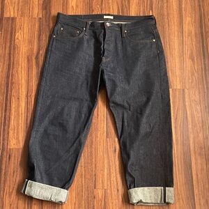 Unbranded (UB 601) 14.5oz Raw Selvedge Men's Dark Blue Jeans